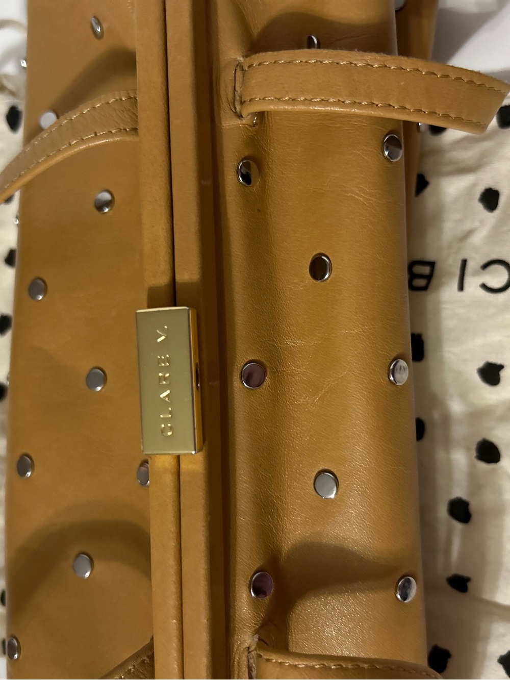 ⭐️Clare V Yvette Studded Shoulder Bag⭐️ as is - Picture 8 of 13
